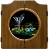 19th Hole Dart Board & Cabinet