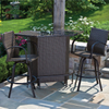 Mezzo Wicker Outdoor Bar Set