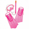 Kids Mask/Snorkel/Fin Set (Pink)