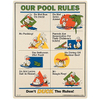 Pool Rules Duck Sign