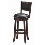 Backed Bar Stool - Cappuccino