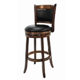 Backed Bar Stool - Chestnut