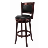 Backed Bar Stool - English Tudor