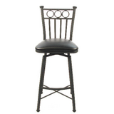 Bostonian Matte Black Bar Stool