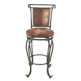 Milan Brown Copper Bar Stool