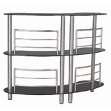 Round Bar - Black Glass
