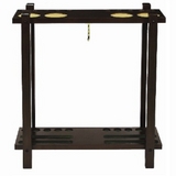Straight Floor Cue Rack - Cappuccino