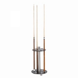 Pool Cue Holder - Black Glass