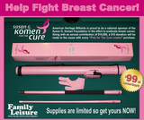 Pink For The Cure Cue & Case Combo