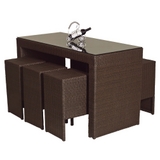 Seaside Bar Height Wicker
