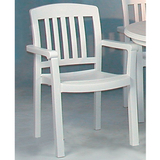 Atlantic Classic Armchair White - 4 Pack