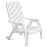 Bahia Stacking Deck Chair White - 4 Pack