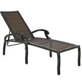 Plaza Wicker Chaise Lounge