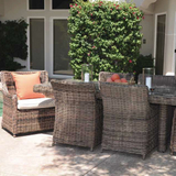 Velour Wicker Dining