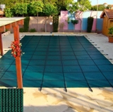 Rectangle Safety Cover - Green Mesh