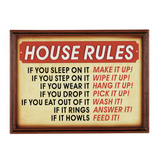 House Rules Wall Art