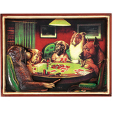 Poker Dogs With Cigars Wall Art