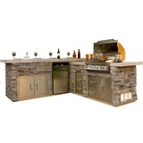 Gourmet-Q Grill Island - Stone