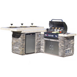 Jr Gourmet-Q Grill Island - Stone