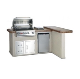 Luxury-Q Grill Island - Stucco