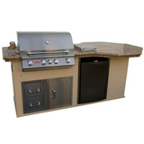 Octi-Q Grill Island - Stucco