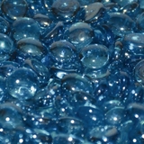 Aqua Blue Luster Fire Beads