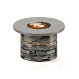 ConcreteTop / Stone Base Custom Fire Pit