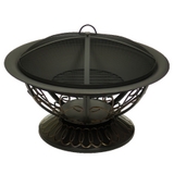 Scrolled Bronze Wood Burning Fire Pit
