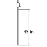 Bar Height Umbrella Extension Pole