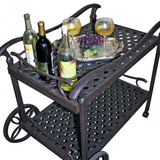 Cast Aluminum Tea Cart