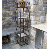 Colosseo Marble Mosaic Wave Etagere