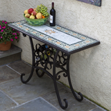 Limone Marble Mosaic Wine Console