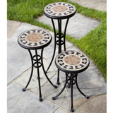 San Marco Marble Mosaic Plant Stands