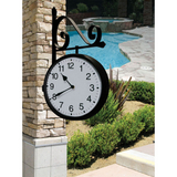 Dual Sided Outdoor Clock