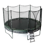 14' Double Bounce Trampoline w/ Enclosure