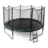 14' Variable Bounce Trampoline w/ Enclosure