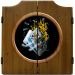 Burning Blackjack Dart Board & Cabinet