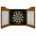 Burning Blackjack Dart Board & Cabinet