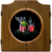 Sitting On Seven Dart Board & Cabinet
