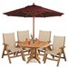 Belize Sling Chair Teakwood - 2 Pack