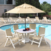 Belize Sling Chair White - 2 Pack