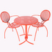 Margarita Bistro Set - Blood Orange