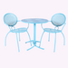 Margarita Bistro Set - Blue Hawaiian