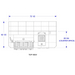 Power-Q Raised Back Grill Island - Stucco