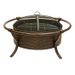 Bronze Basket Weave Wood Burning Fire Pit