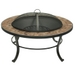 Natural Slate Tile Top Fire Pit