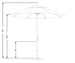 9' Aluminum Auto Tilt Market Umbrella
