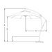 9' Cantilever Market Umbrella