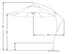9' Cantilever Market Umbrella Deluxe