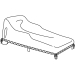Chaise Lounge Water Resistant Cover